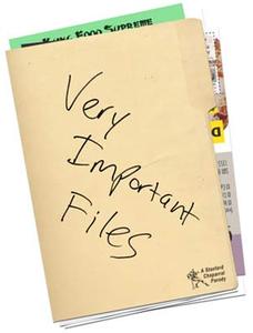 Very important files cover